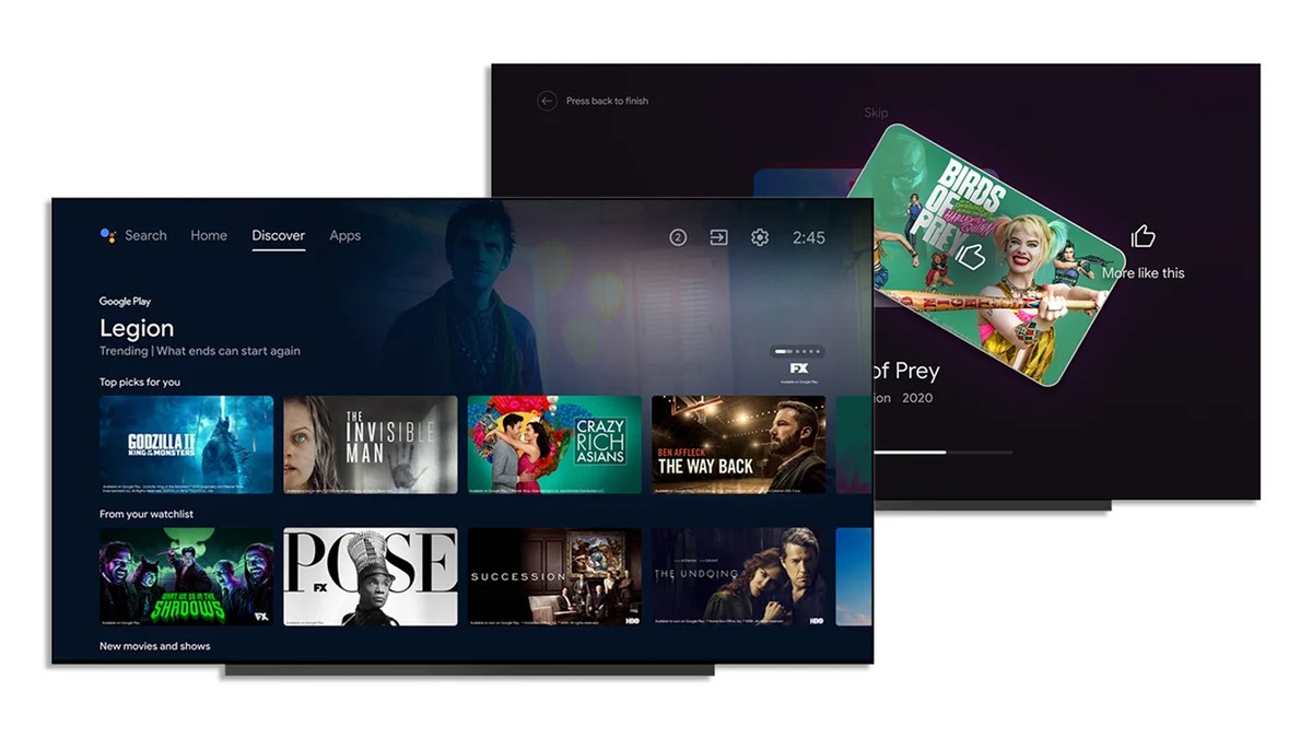 Android TV discover tab