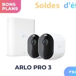 Le prix du pack de 2 caméras Arlo Pro 3 profite de 42% de réduction pour les soldes