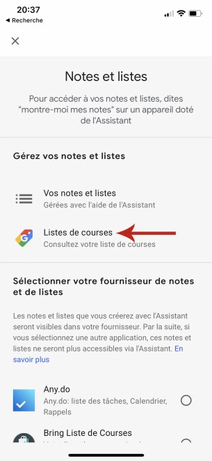 Comment gérer et accéder sa liste de course sur Google Home 03