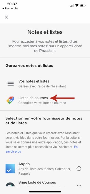 Comment gérer et accéder sa liste de course sur Google Home 03