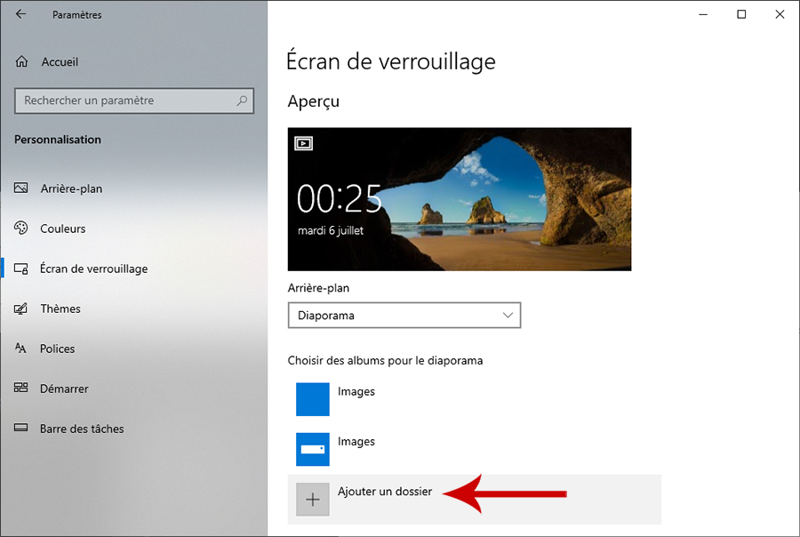 Comment personnaliser l’écran de verrouillage Windows 10 05