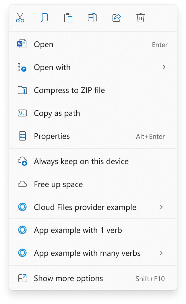 Les commandes Windows passent en haut // Source : Windows Latest