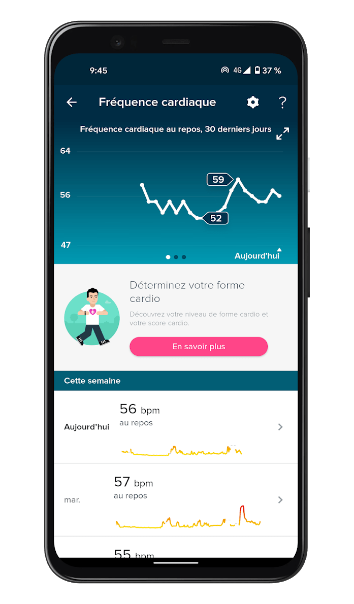 Fitbit Luxe - App - Heart rate (1)