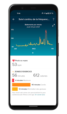 Fitbit Luxe - App - Heart rate (3)