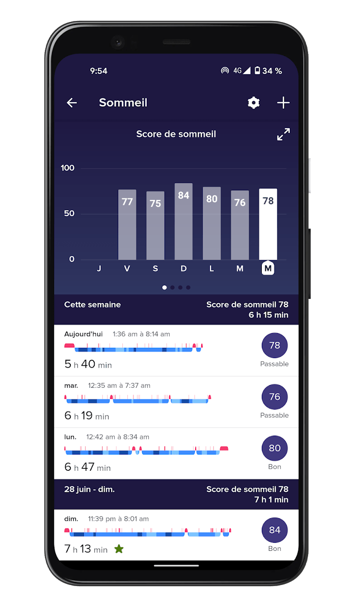 Fitbit Luxe - App - Sleep (1)