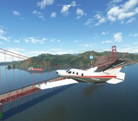 Le Golden Gate Bridge dans Flight Simulator sur Xbox Series // Source : Xbox