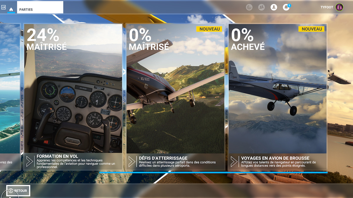 Les tutoriels de Flight Simulator sur Xbox Series // Source : Xbox
