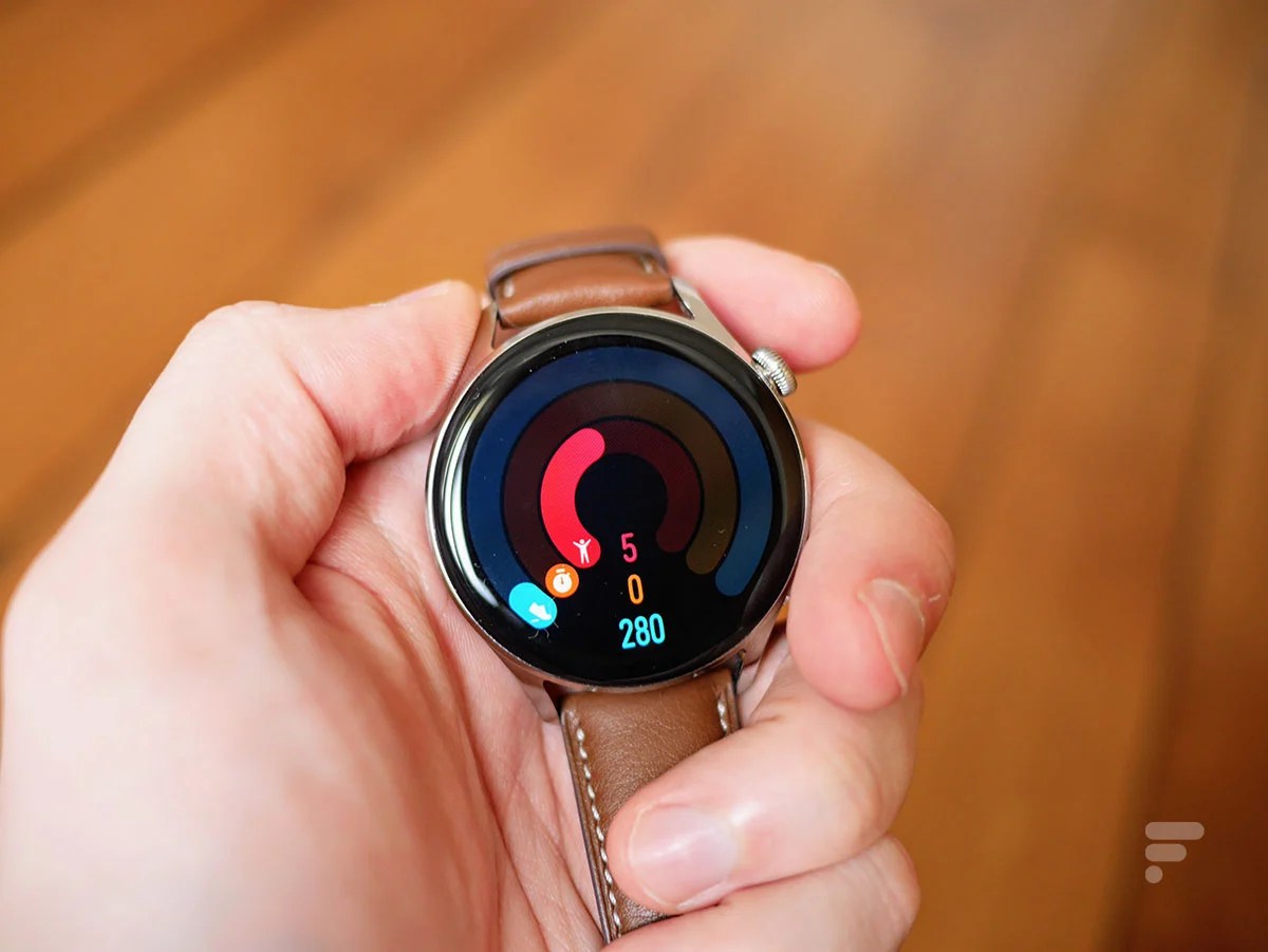 La montre connectée Huawei Watch 3 // Source : Frandroid