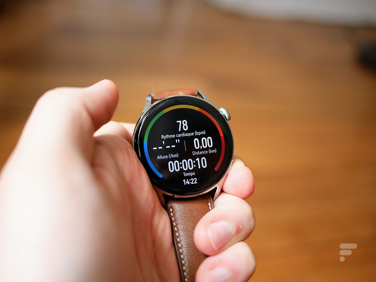 Le suivi d'entraînement sur la Huawei Watch 3