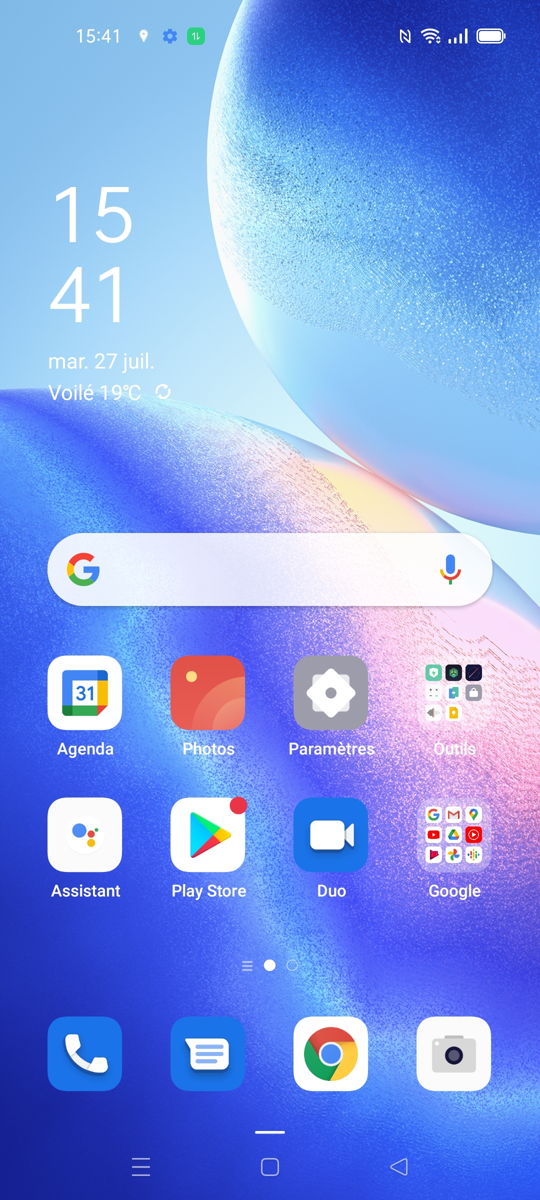 ColorOS est une interface claire et personnalisable.