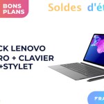Le pack Lenovo Tab P11 Pro + clavier + stylet est 100 € moins cher pour les soldes Le pack Lenovo Tab P11 Pro + clavier + stylet est 100 € moins cher pour les soldes