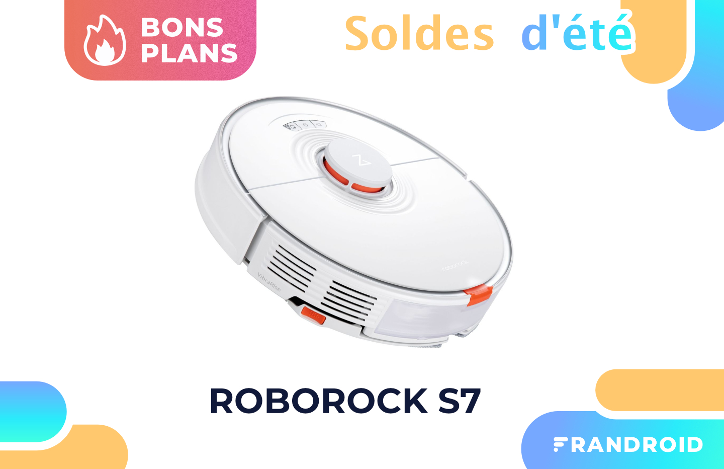 Promotion sur le Roborock S7 sur Cdiscount pour les soldes d'été 2021.