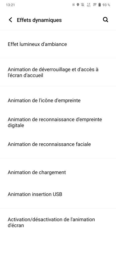 Les options de personnalisation du Vivo V21.