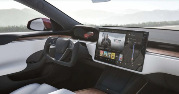 L'intérieur de la Tesla Model S // Source : Tesla