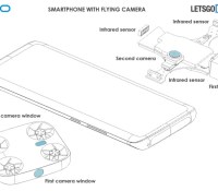 Un brevet déposé par Vivo pour une caméra de smartphone volante. // Source : letsgodigital
