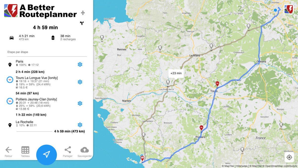 A Better Routeplanner Paris La Rochelle Hyundai Kona