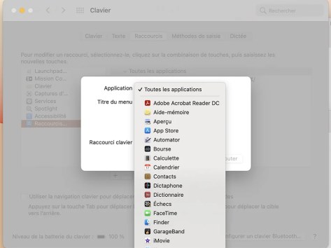 Comment créer des raccourcis clavier sur mac 06