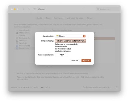 Comment créer des raccourcis clavier sur mac 10