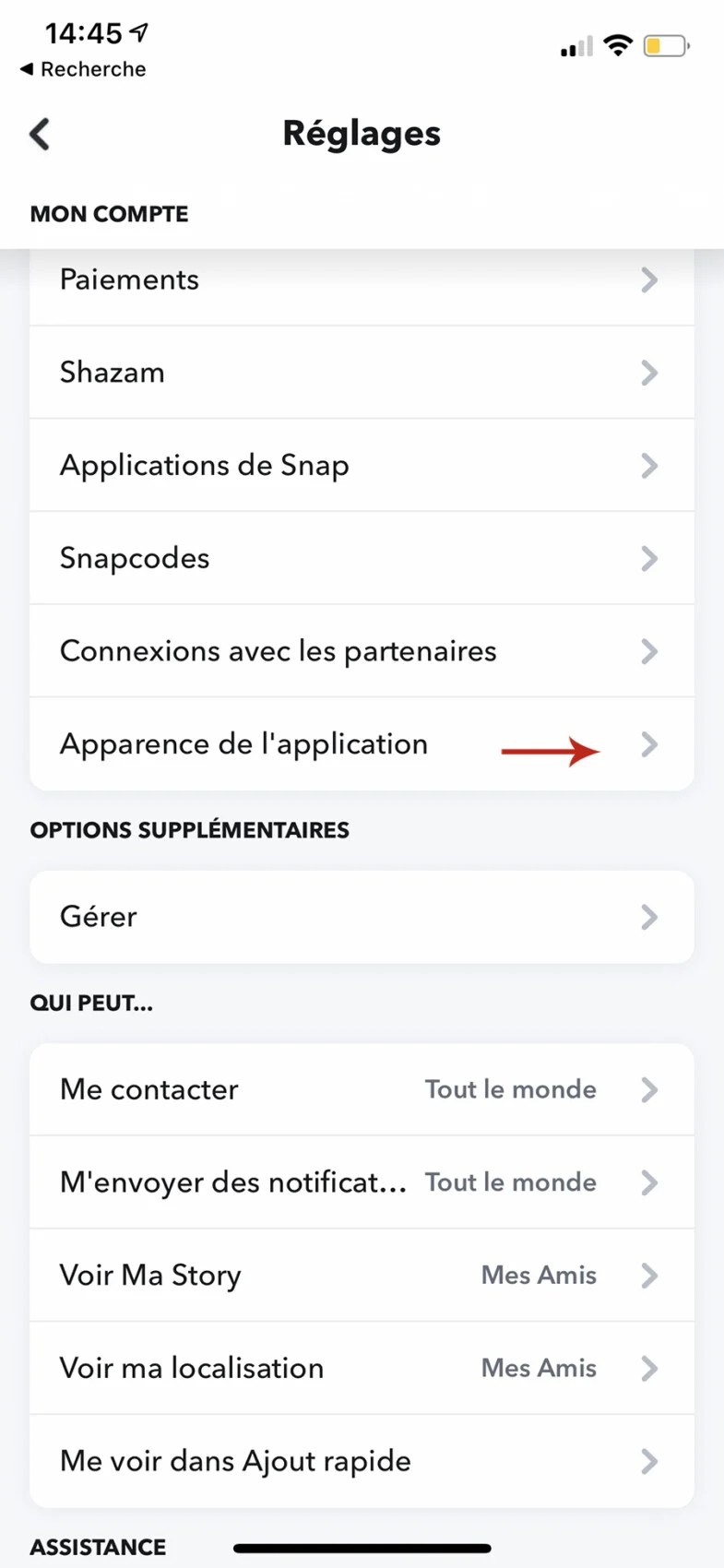 Comment mettre Snapchat en mode sombre sur iOS 03