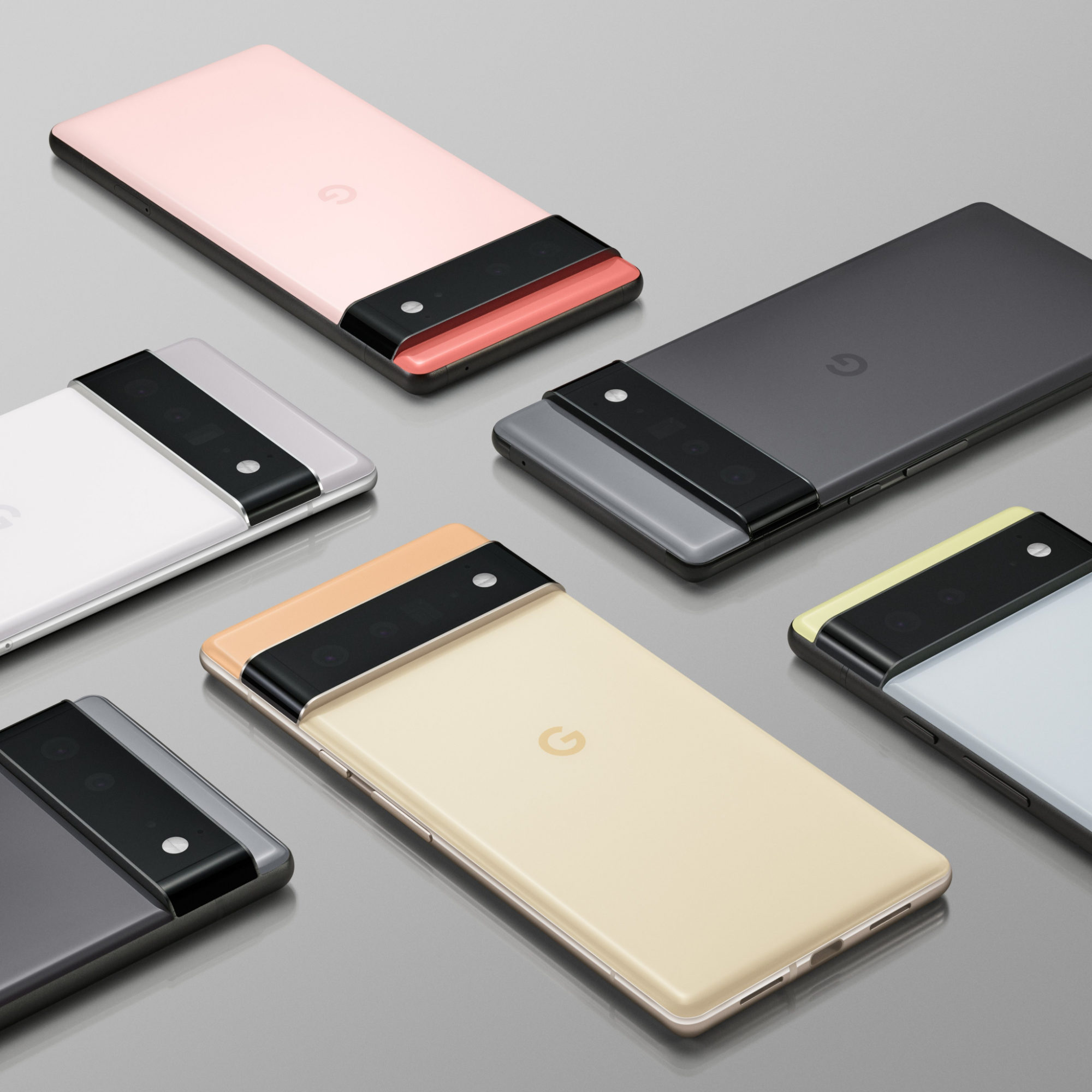 Les coloris des Google Pixel 6 et 6 Pro