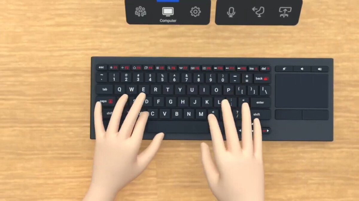 Clavier virtualisé