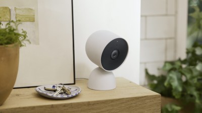 La caméra Nest Cam battery sur son socle // Source : Google