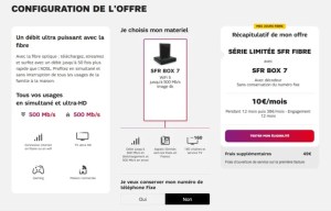 SFR prolonge son offre Fibre à seulement 10 €/mois (Internet + fixe + TV)