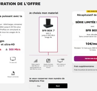 SFR prolonge son offre Fibre à seulement 10 €/mois (Internet + fixe + TV)
