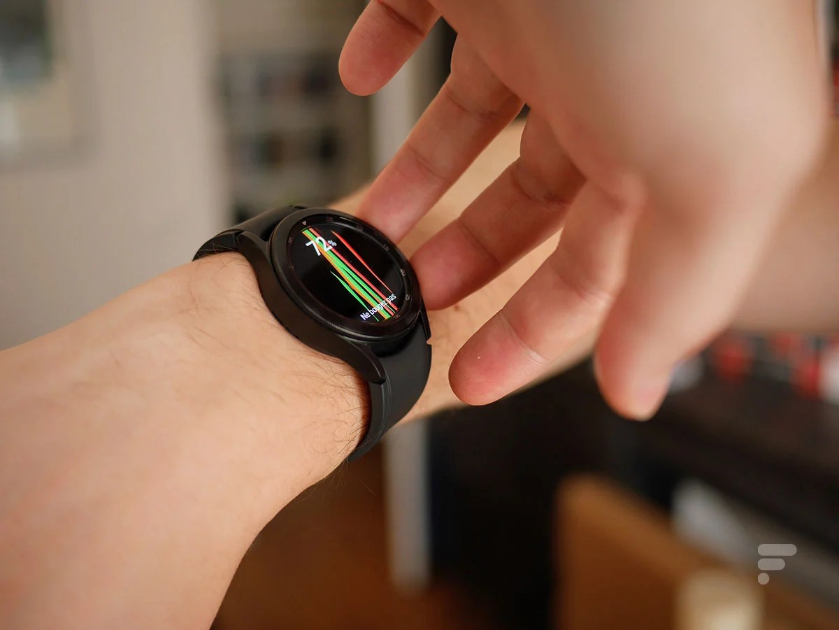 La Samsung Galaxy Watch 4 Classic permet de mesurer la masse graisseuse