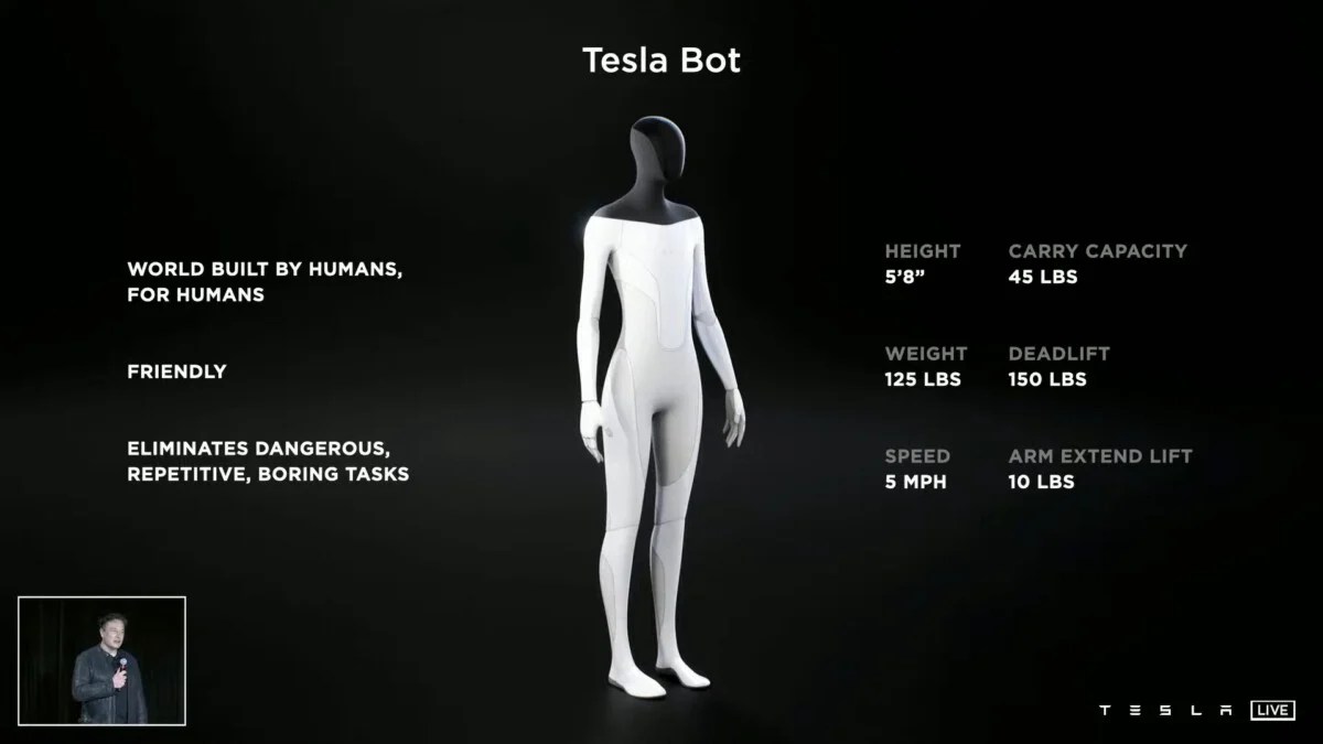 Tesla Bot robot AI Day projet (4)