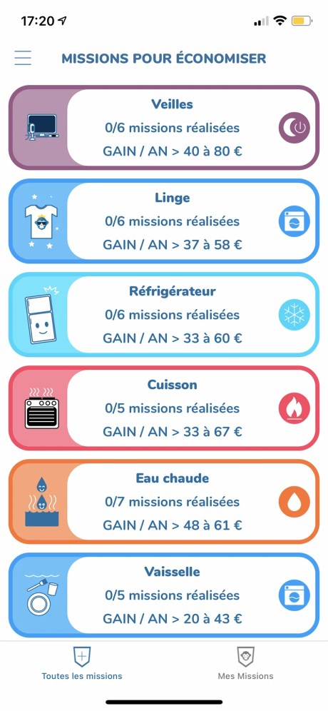 Test Ecojoko app missions