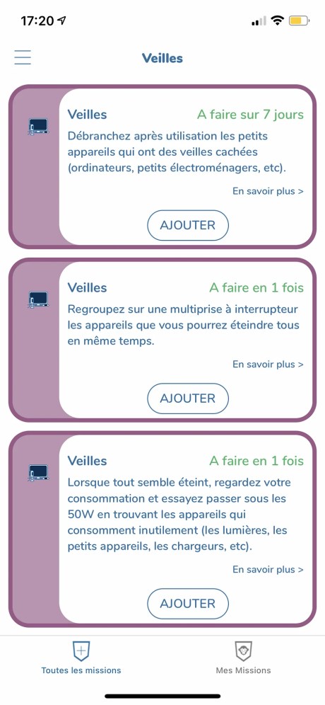 Test Ecojoko app veilles