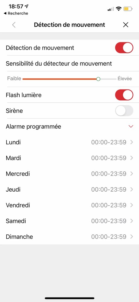 Les deux modes de détection proposent les mêmes options  // Source : Frandroid - Yazid Amer