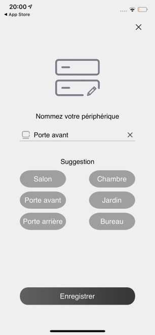 Le processus se termine en donnant un nom à la caméra // Source : Frandroid - Yazid Amer