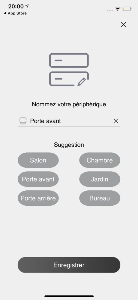 Le processus se termine en donnant un nom à la caméra // Source : Frandroid - Yazid Amer