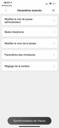 La partie luminaire a droit à ses propres paramètres // Source : Frandroid - Yazid Amer