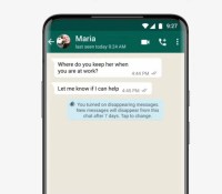 Une conversation WhatsApp // Source : WhatsApp