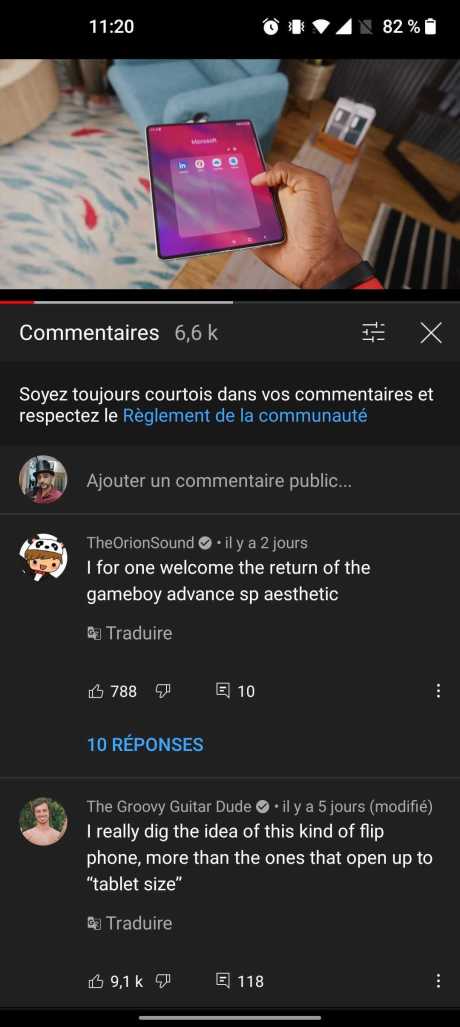 La traduction des commentaires sur YouTube