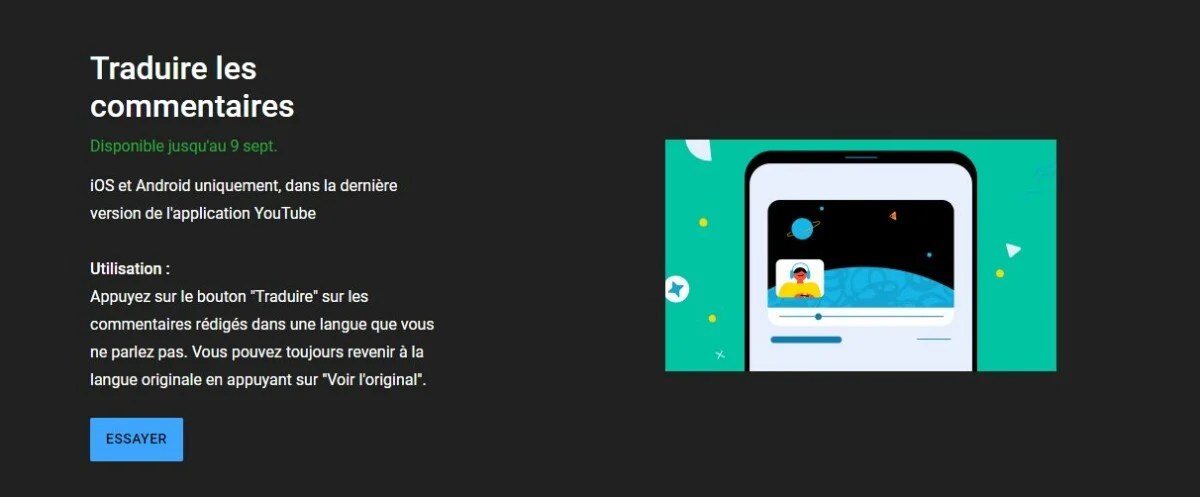 La fonction "Traduire les commentaires" de YouTube