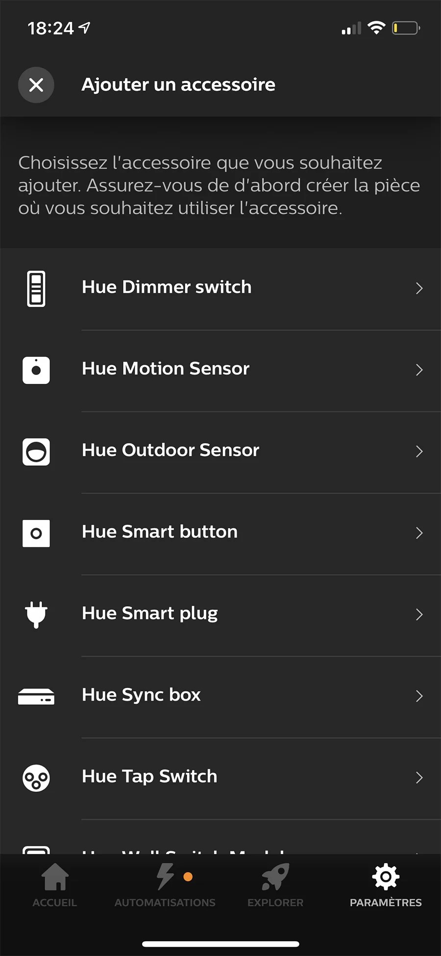 L’installation logicielle correspond aux standards Hue // Source : Frandroid - Yazid Amer