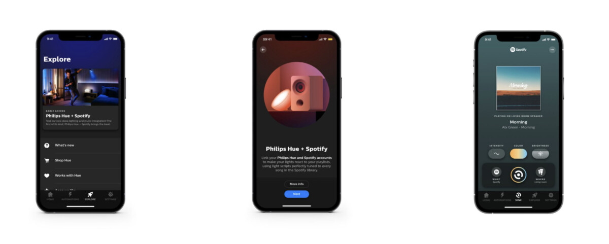 Spotify Philips Hue app