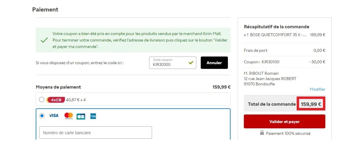 code promo bose qc 35 ii rakuten