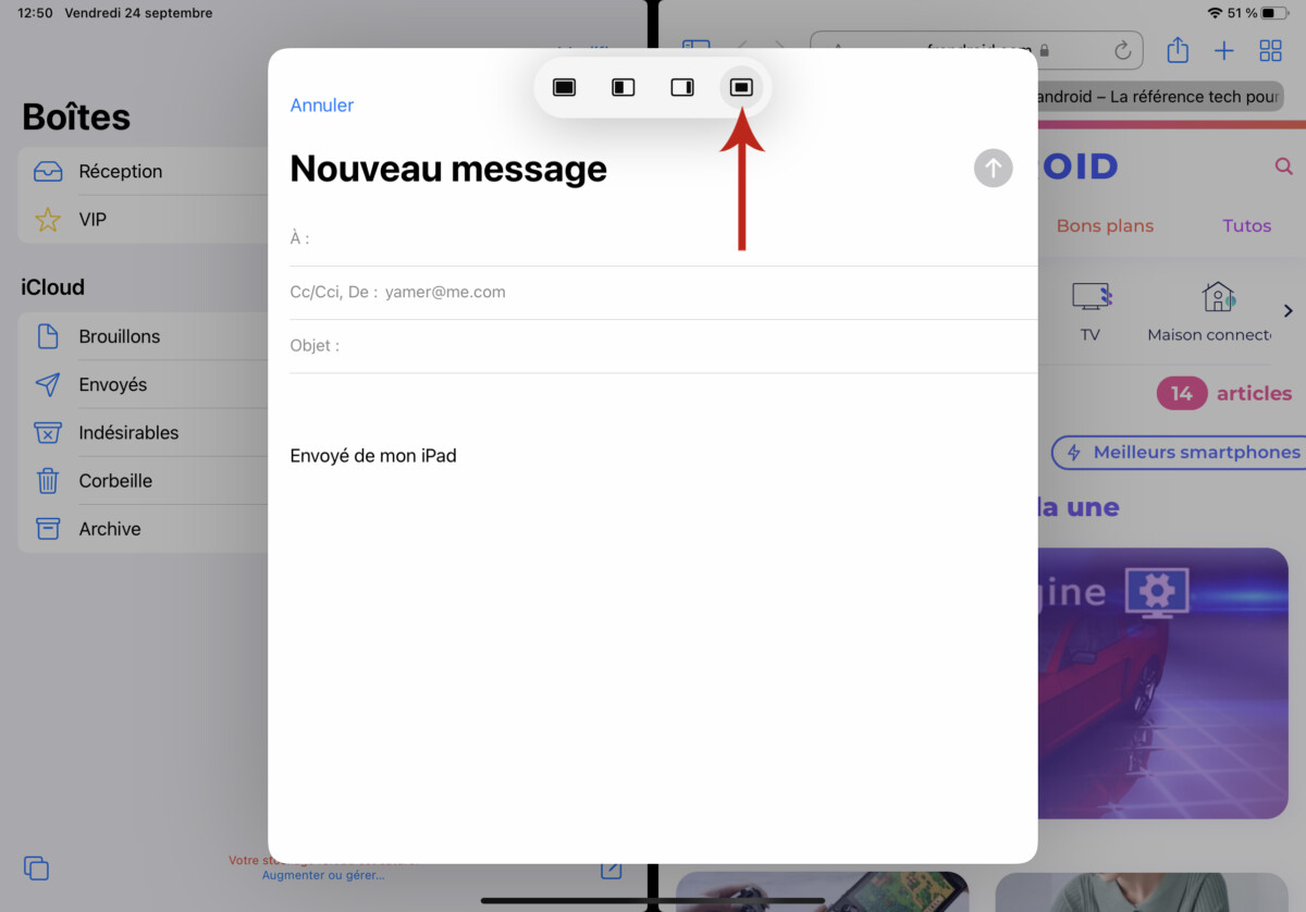 Comment gérer le multifenêtre sur iPad 32 bis