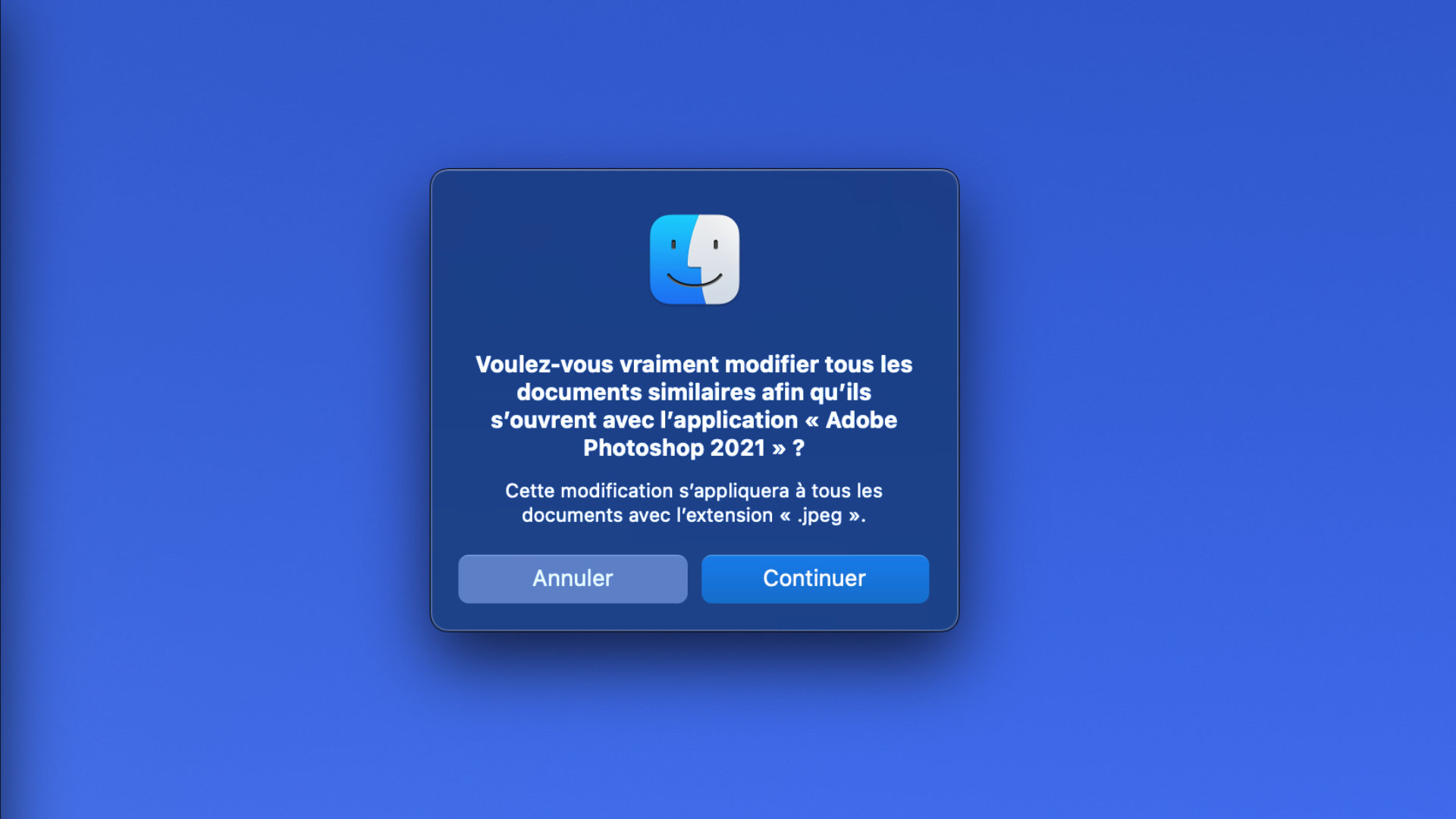 Configuration d'une application par défaut sur macOS