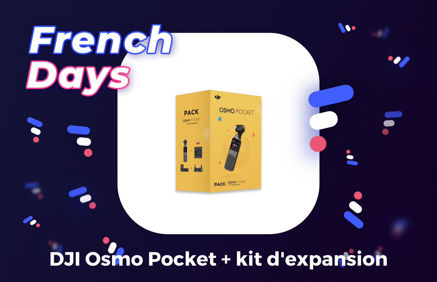 Pack DJI Osmo Pocket illustration French Days par Frandroid