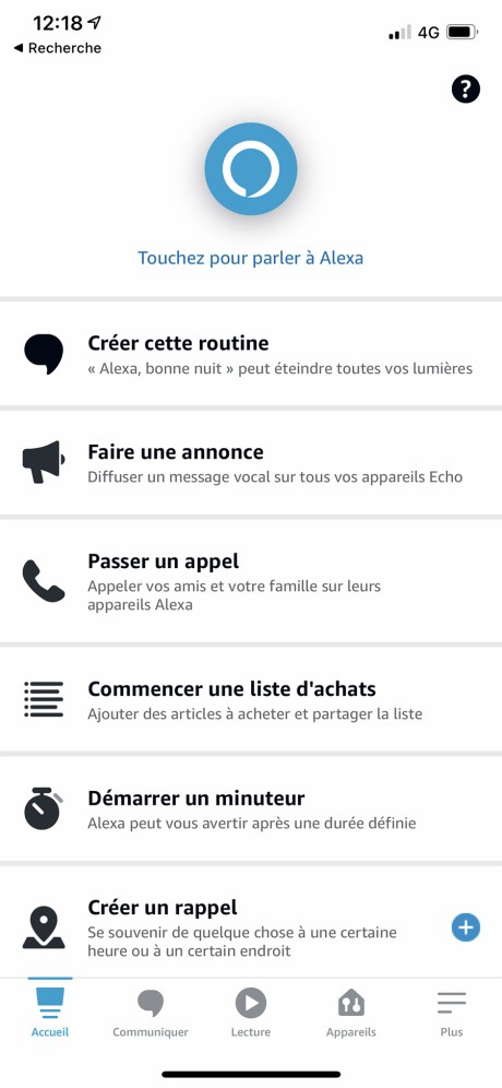 L'interface se fait avec l'app comme tous les produits Alexa // Source : Frandroid - Yazid Amer