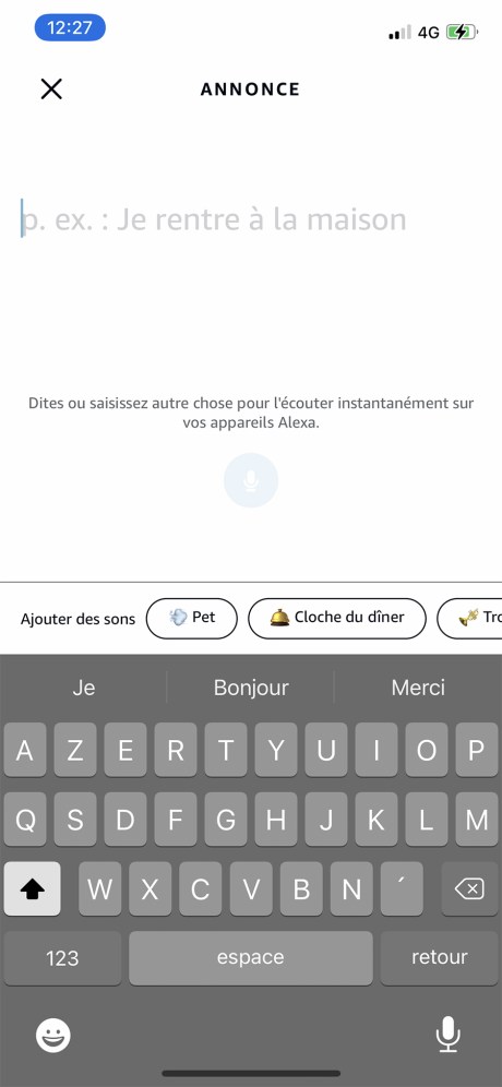 Vous pouvez communiquer directement avec vos autres produits Alexa // Source : Frandroid - Yazid Amer