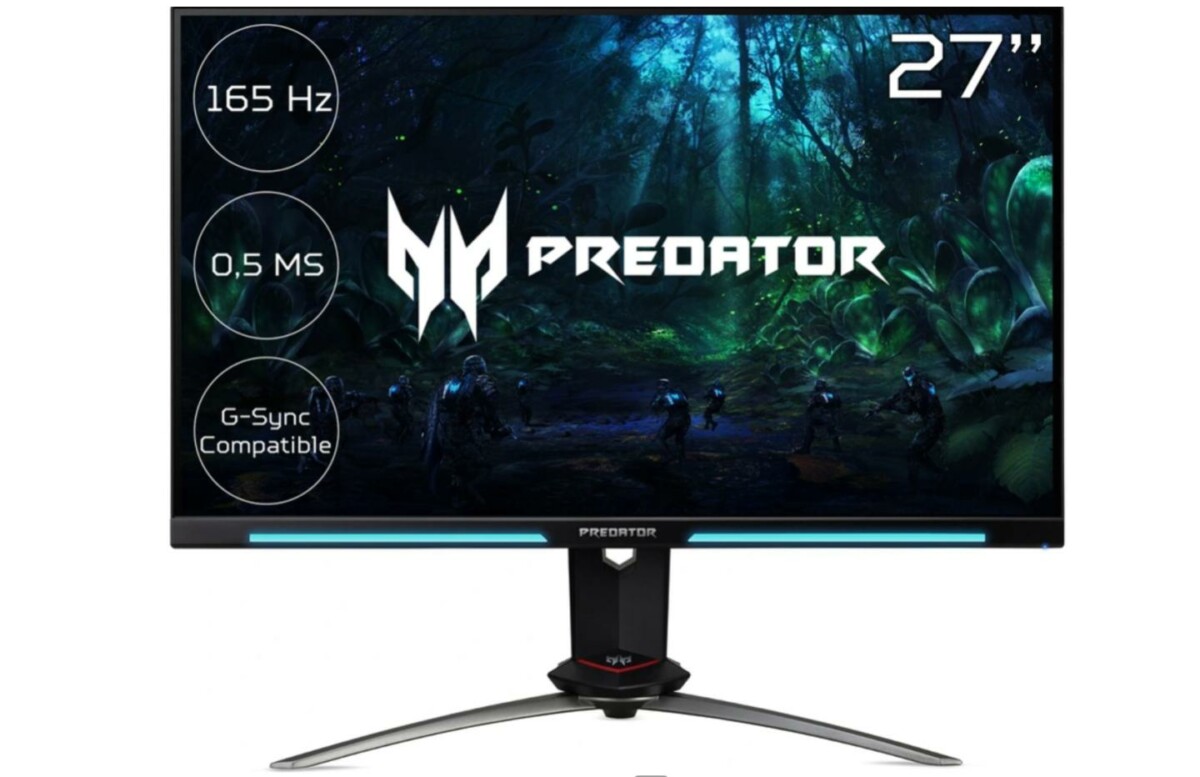 Ecran Gaming Acer Predator &#8211;  WQHD, 165 Hz, 0,5 ms