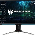 Ecran Gaming Acer Predator –  WQHD, 165 Hz, 0,5 ms