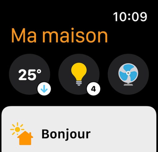 watchOS 8 a repensé l'app Maison // Source : Apple